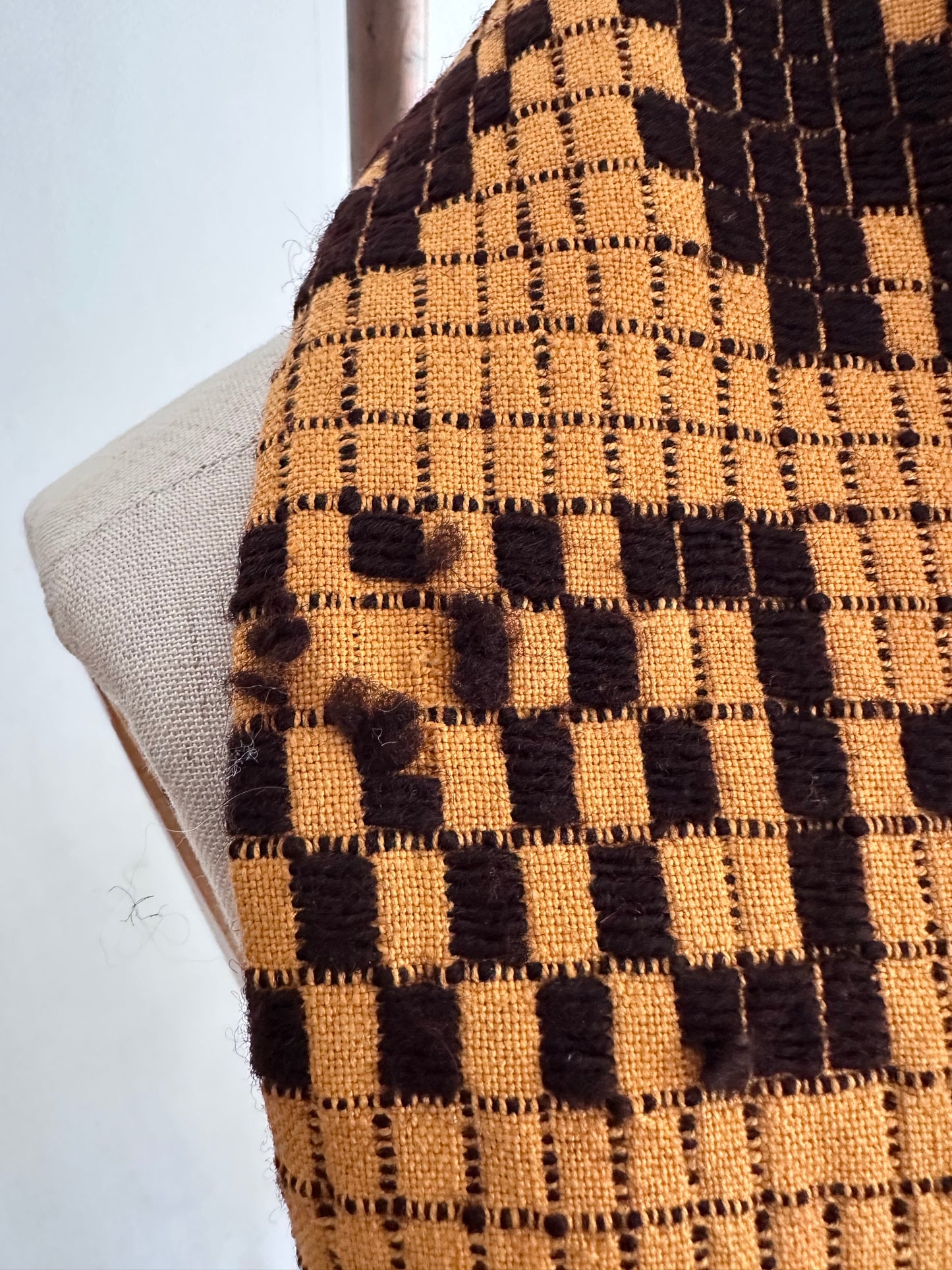 old coverlet monk bag / orange