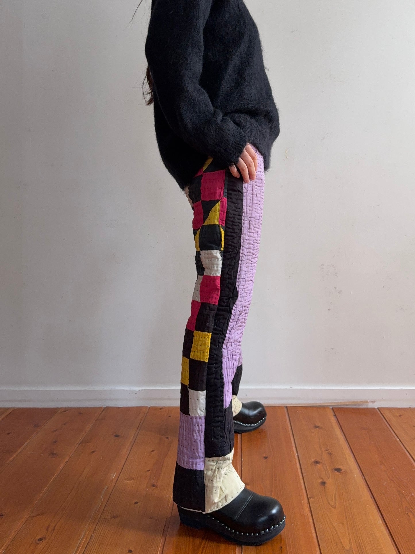 old quilt slim pants