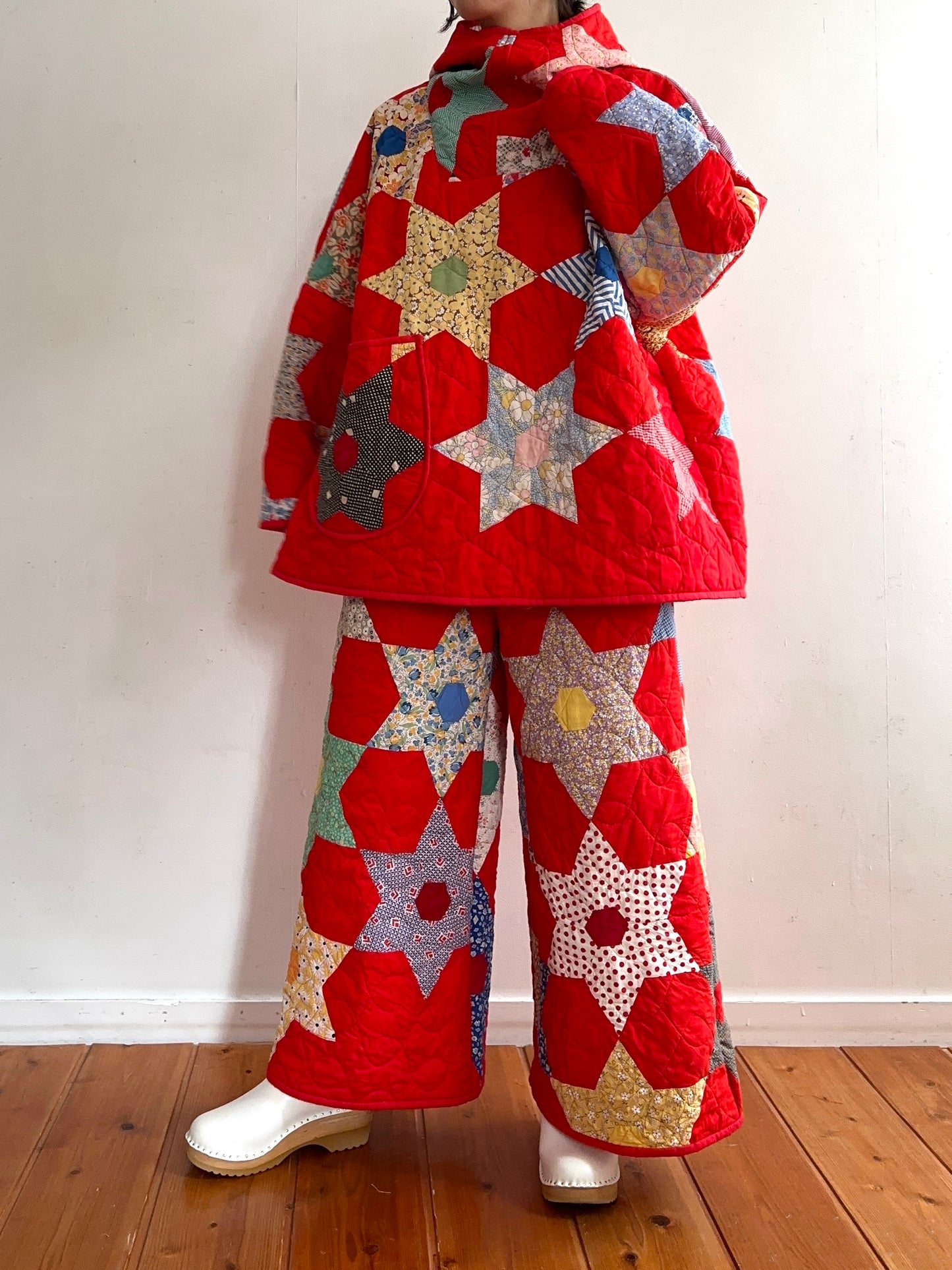 old quilt parka