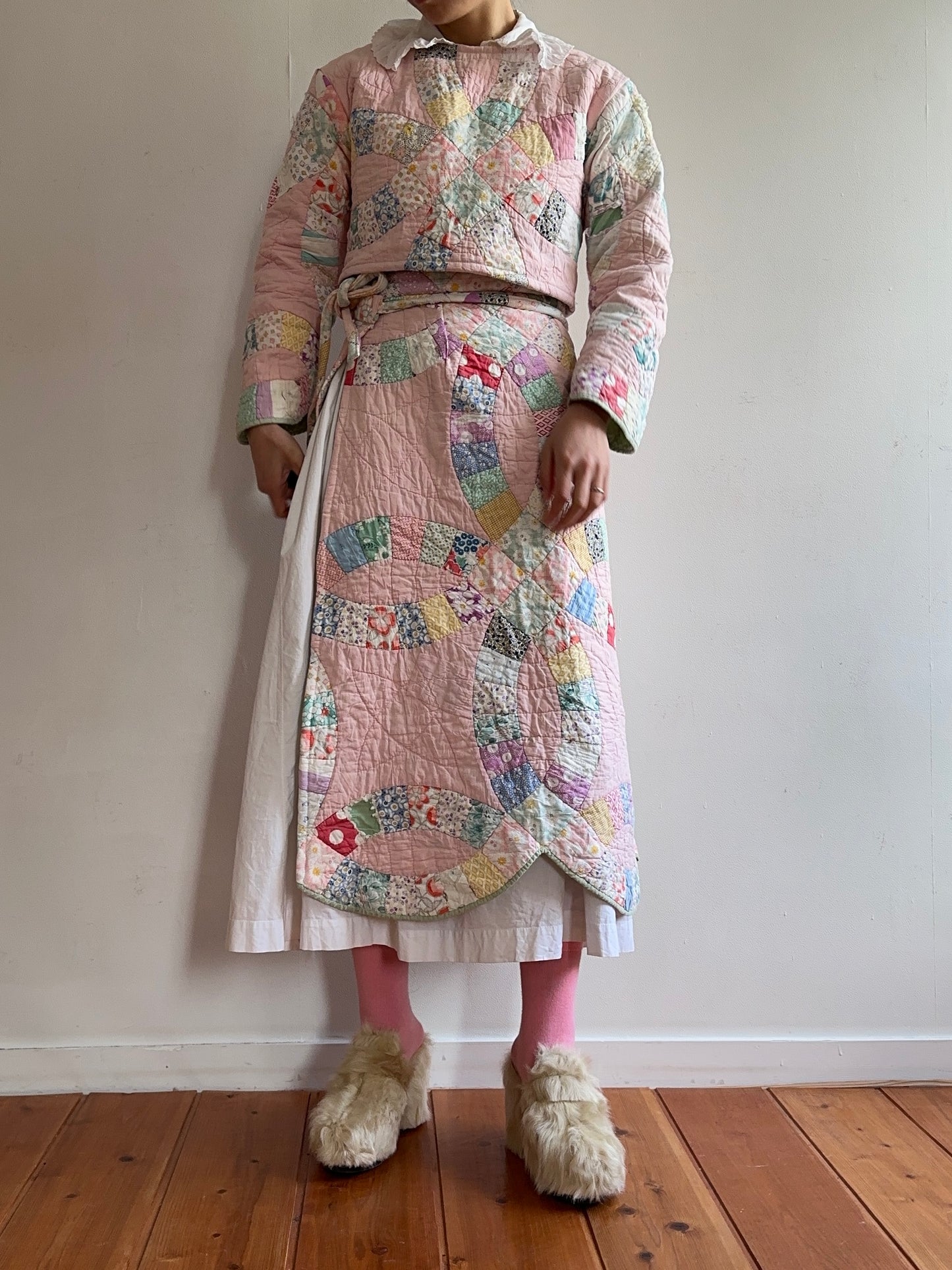 old quilt wrap skirt