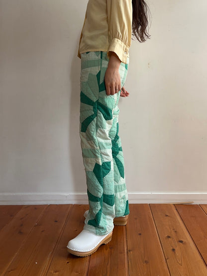 old quilt slim pants “boro”