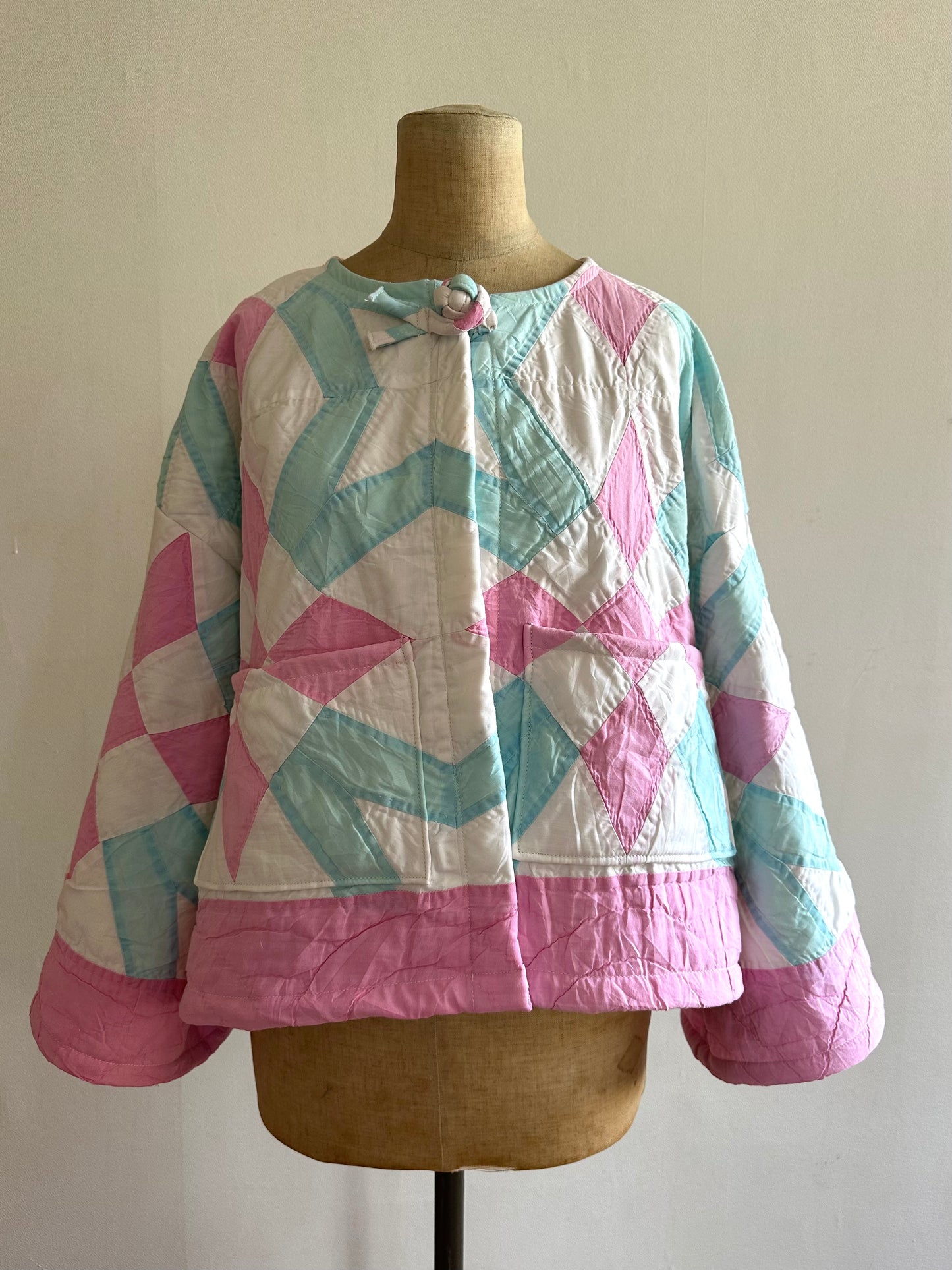 vecchia giacca corta trapuntata