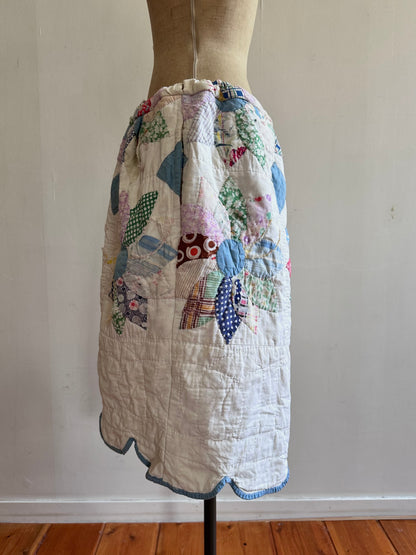 old quilt tuck short pants