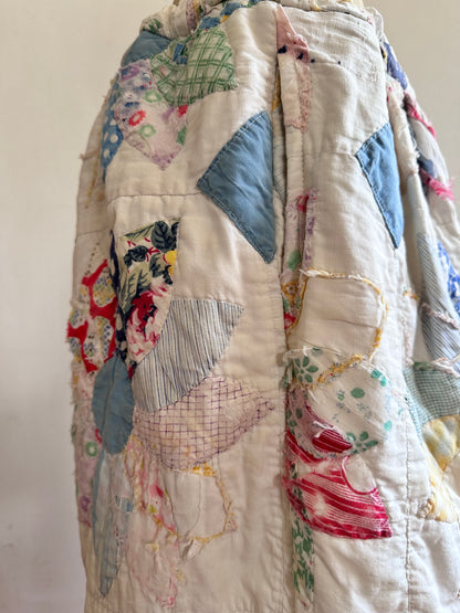 old quilt tuck short pants