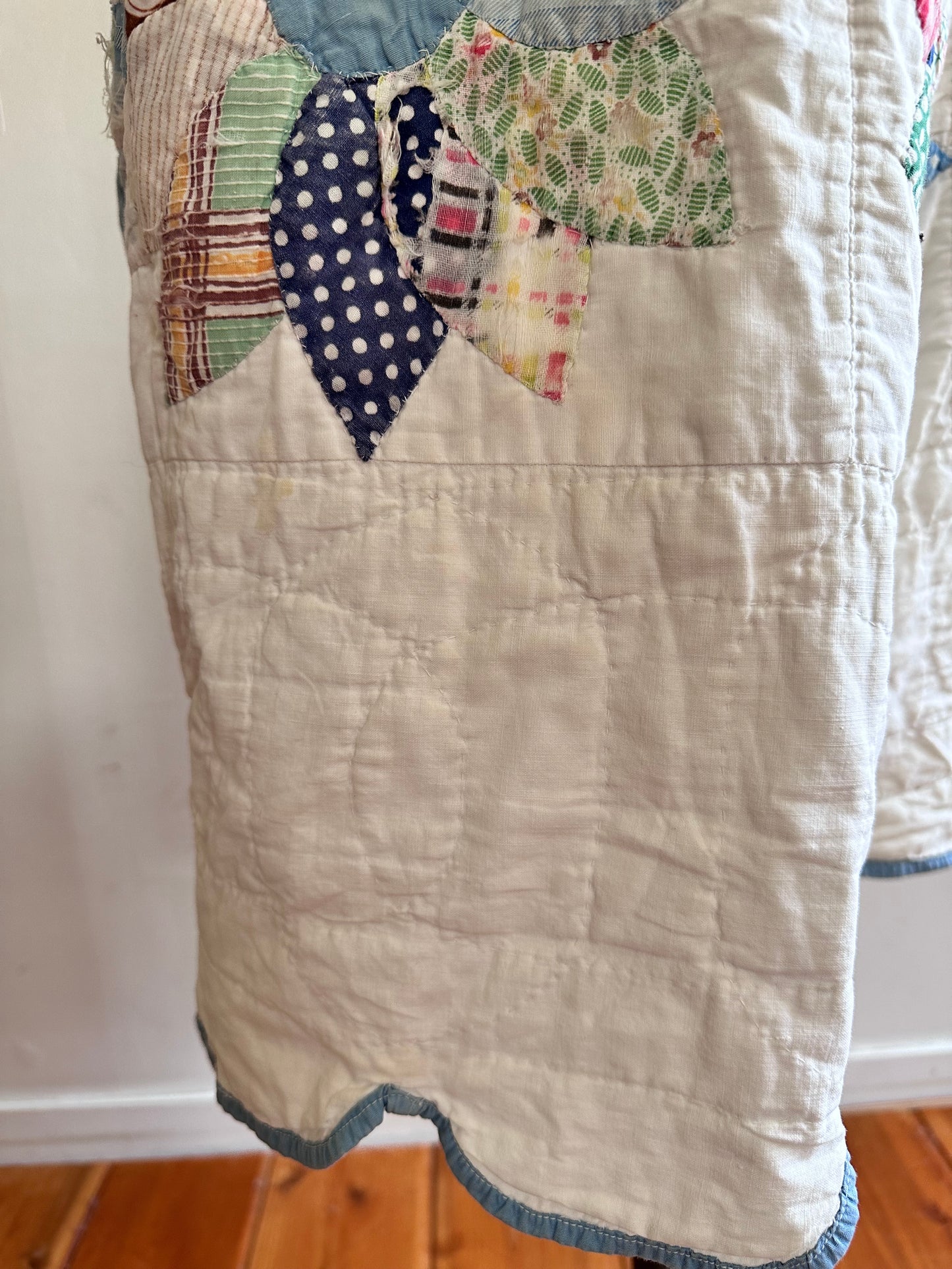 old quilt tuck short pants